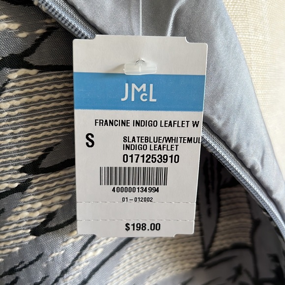 J. McLaughlin Francine indigo leaflet dress - Picture 6 of 7